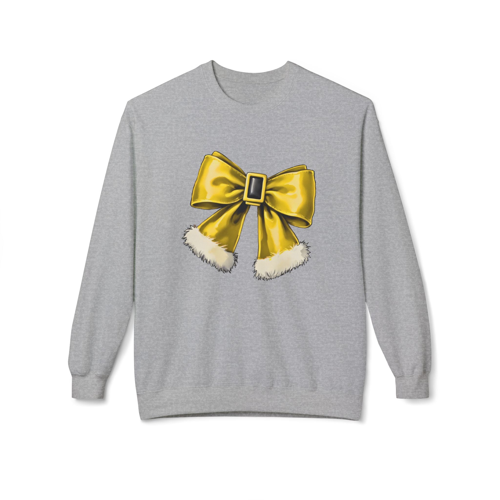 Golden Bow Fleece Crewneck Sweatshirt