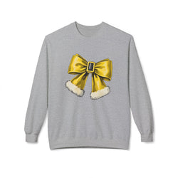 Golden Bow Fleece Crewneck Sweatshirt