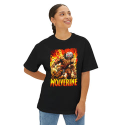 Wolverine Comic Unisex Oversized Boxy Tee