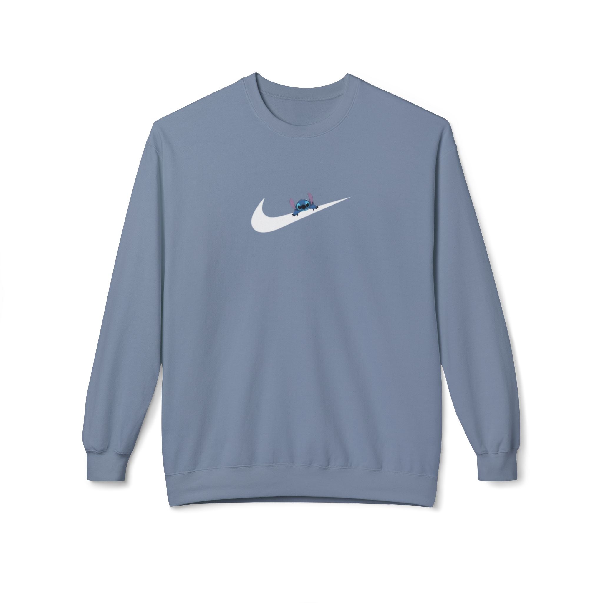 Stitch Swoosh Fleece Crewneck Sweatshirt - Comfortable Unisex Apparel