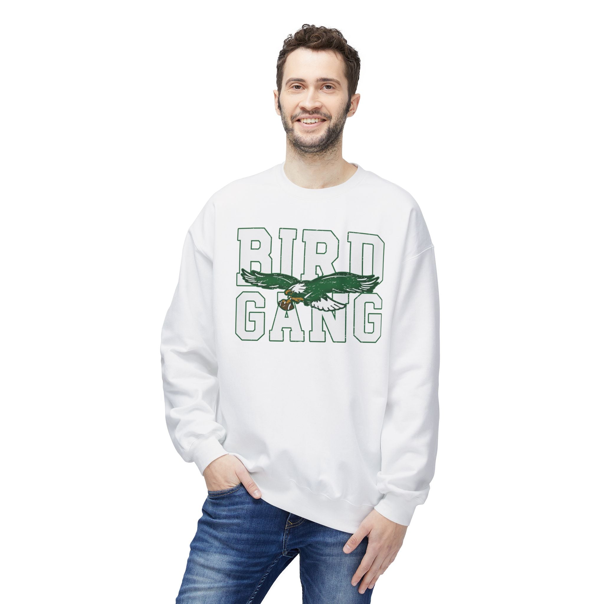 Bird Gang Fleece Crewneck Sweatshirt