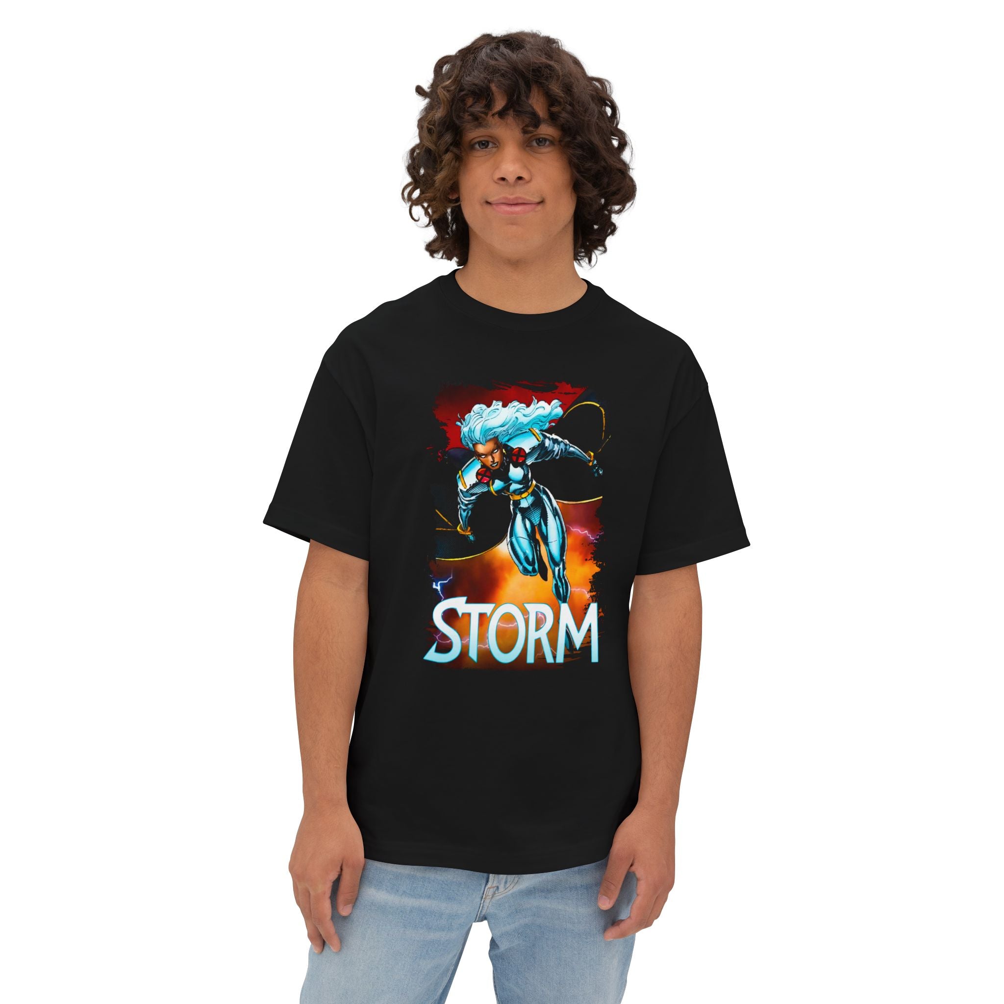 Oversized Boxy Storm Graphic Tee