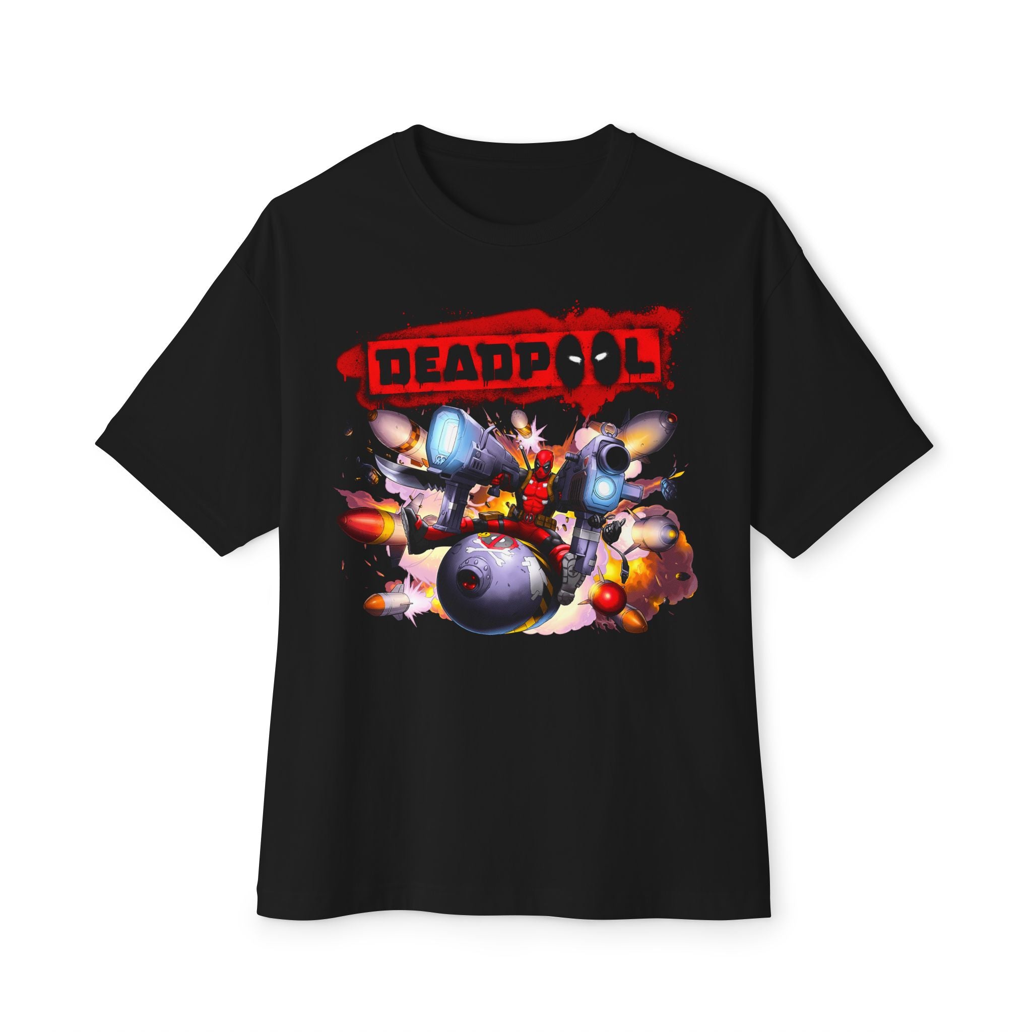 Deadpool Graphic Unisex Oversized Boxy Tee