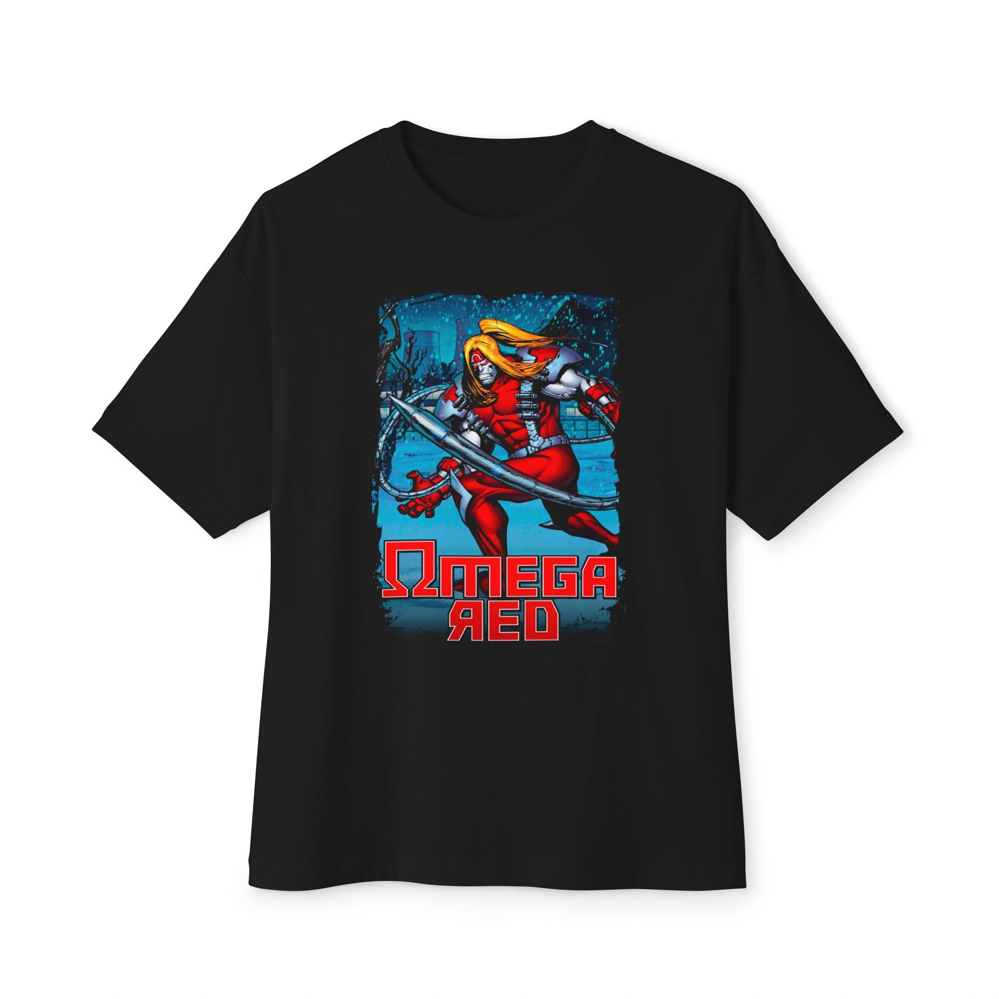 Omega Red Oversized Boxy Tee