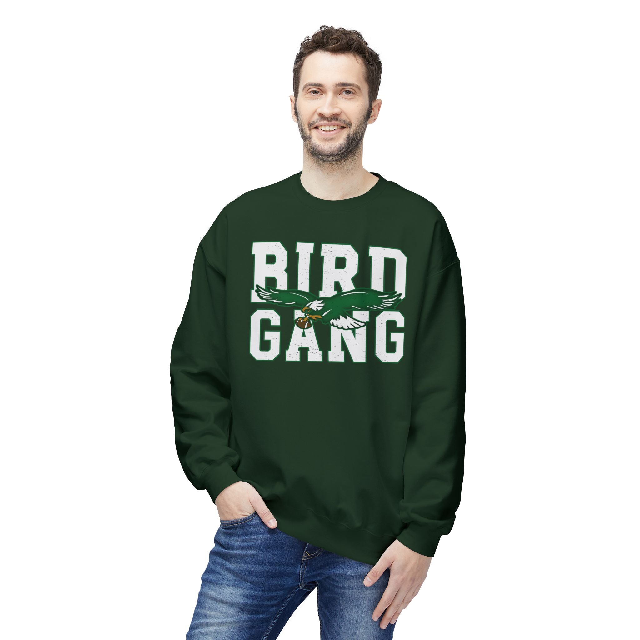 Bird Gang Fleece Crewneck Sweatshirt