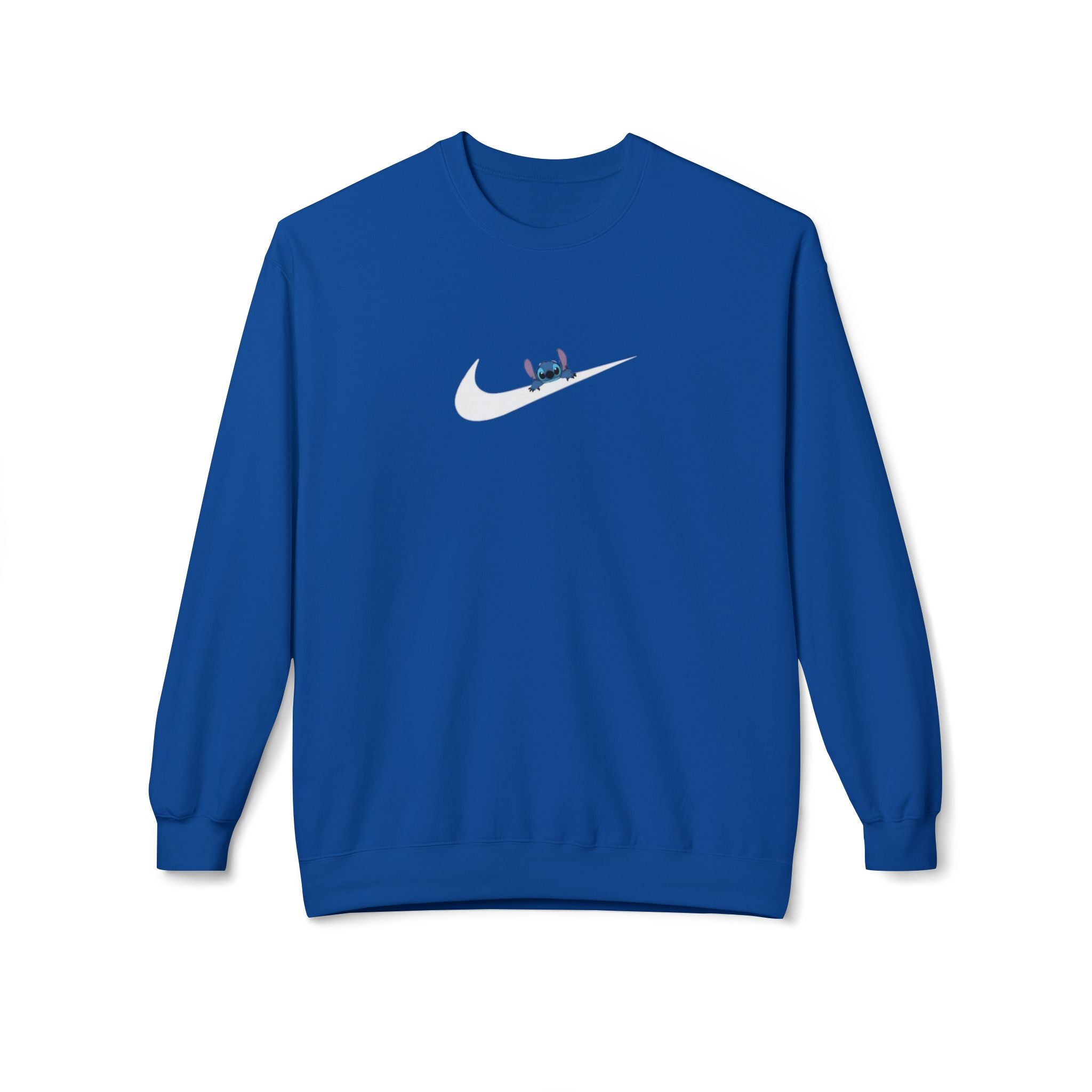 Stitch Swoosh Fleece Crewneck Sweatshirt - Comfortable Unisex Apparel