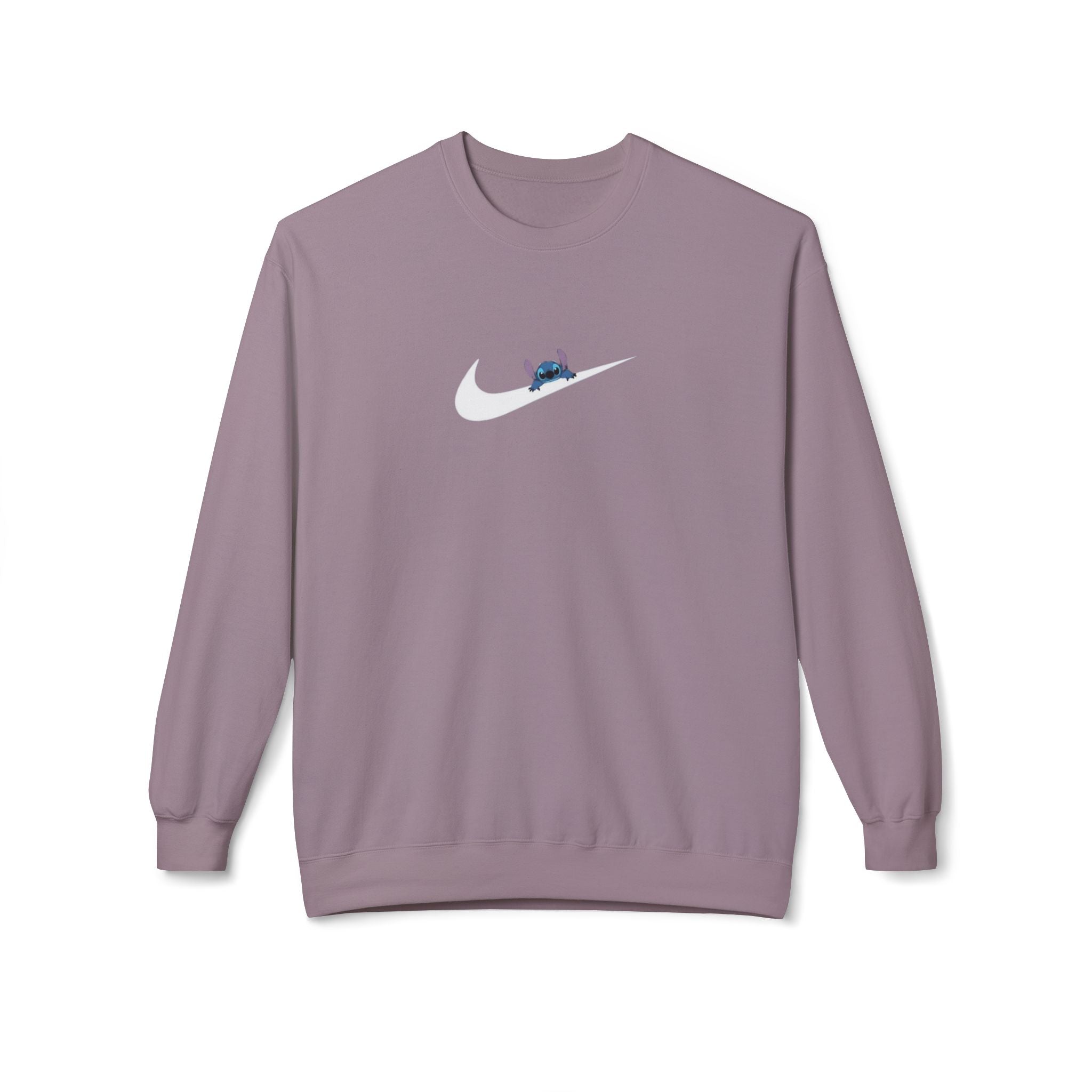 Stitch Swoosh Fleece Crewneck Sweatshirt - Comfortable Unisex Apparel