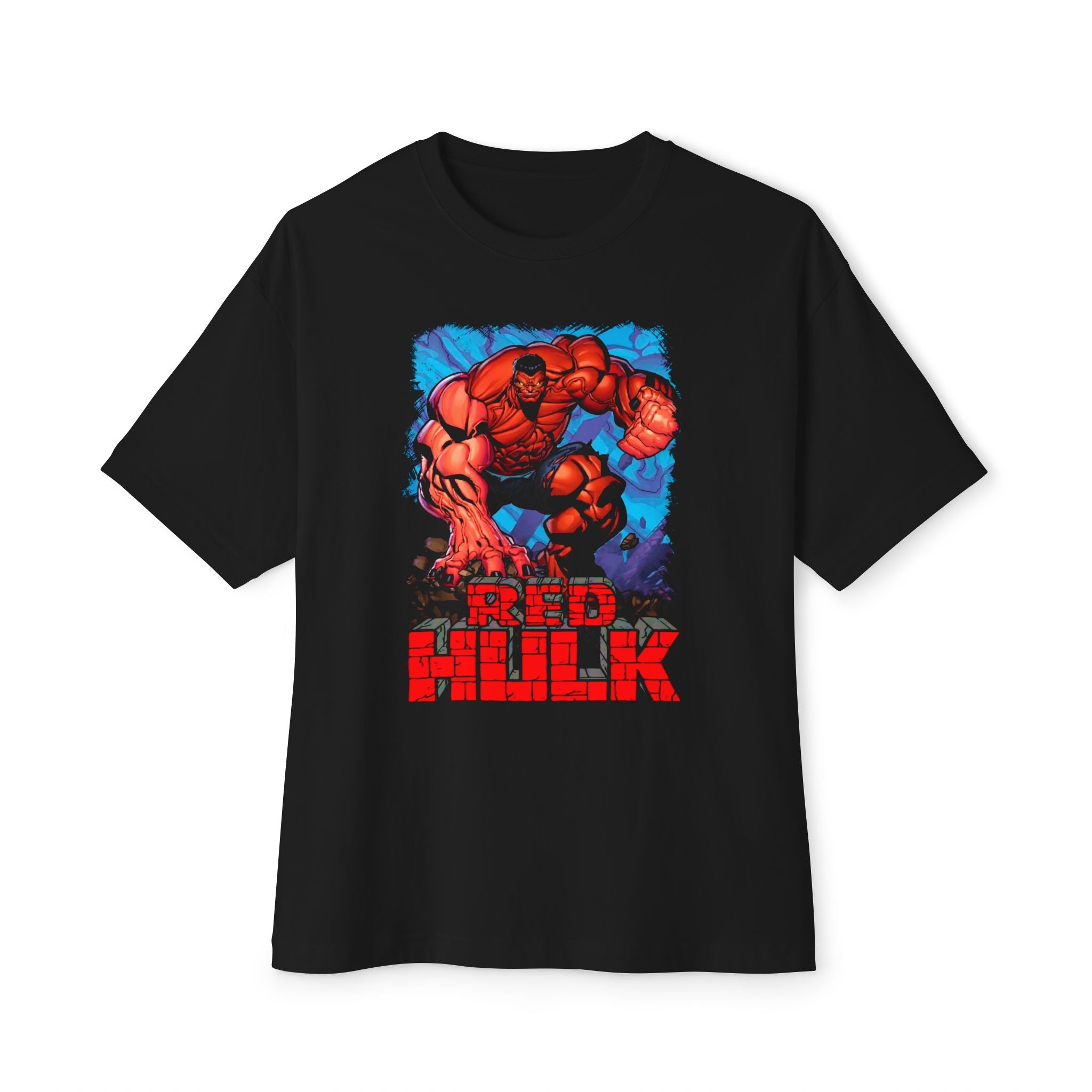 Red Hulk Unisex Oversized Boxy Tee