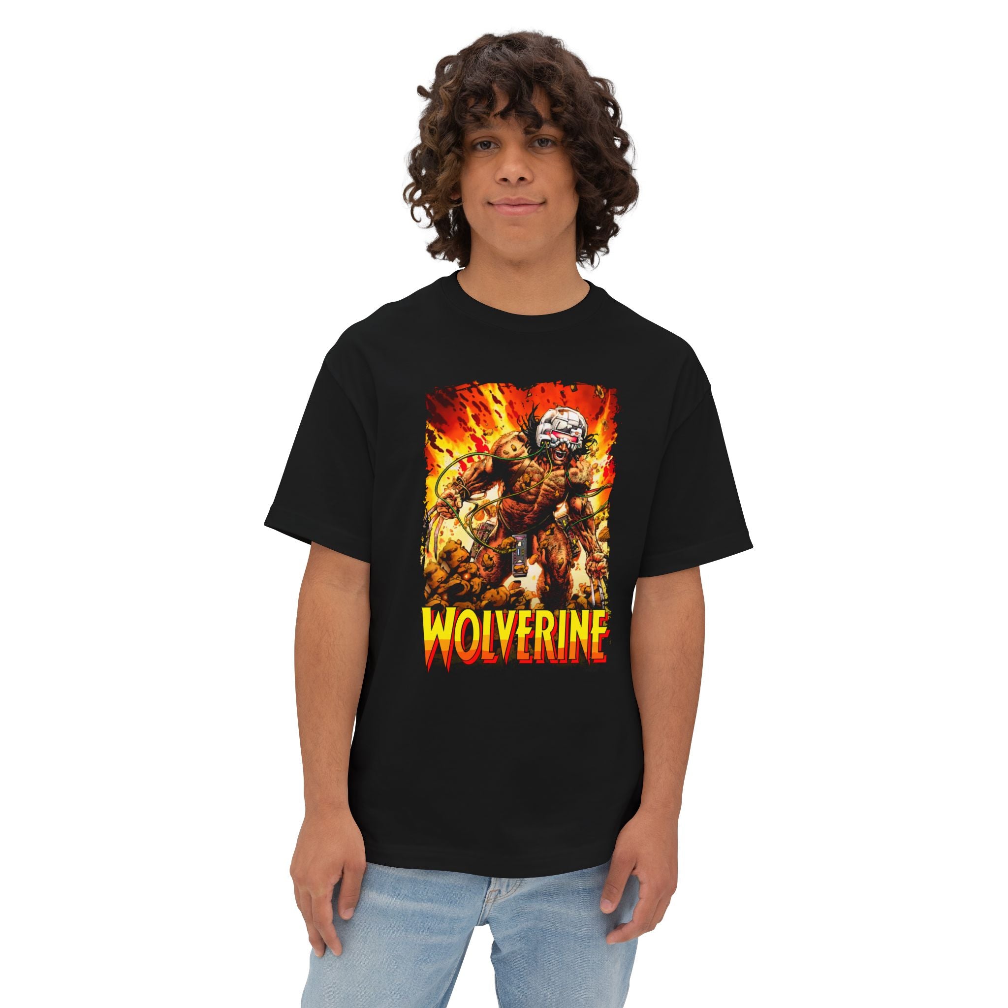 Wolverine Comic Unisex Oversized Boxy Tee