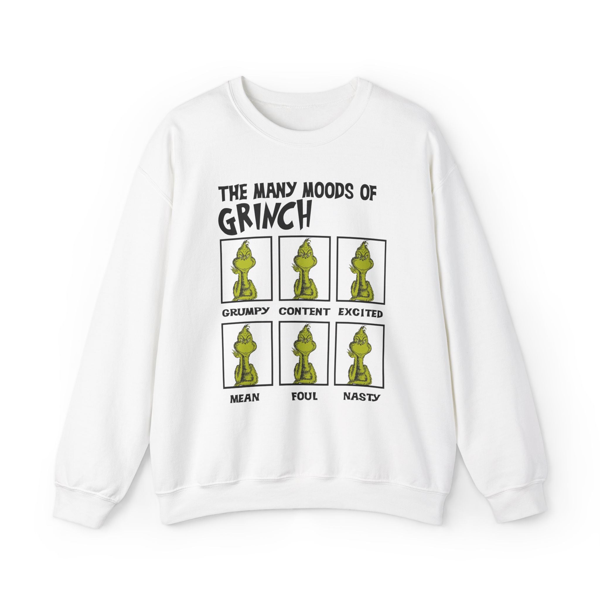 Whimsical Grinch Moods Sweatshirt