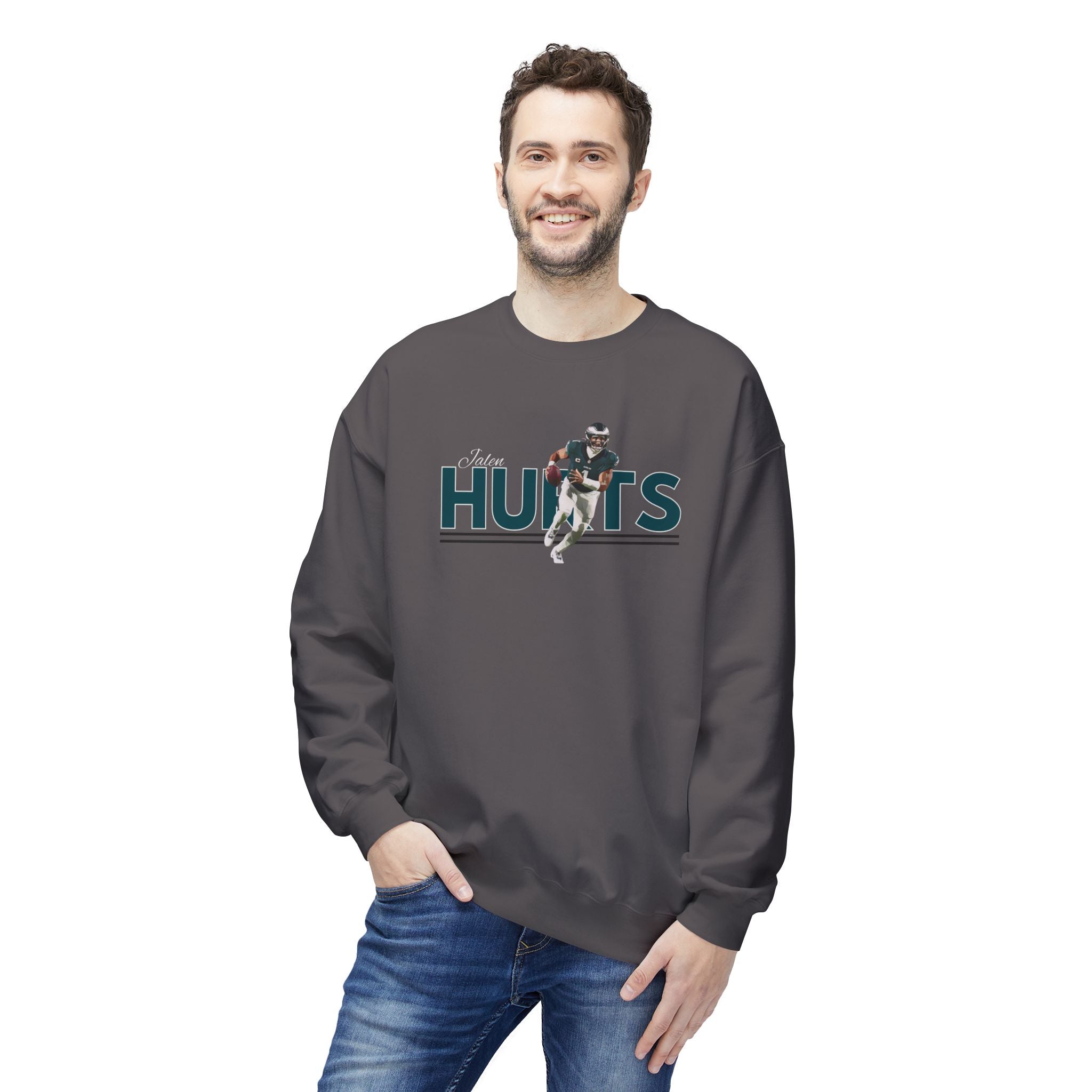 Jalen Hurts Fleece Crewneck Sweatshirt