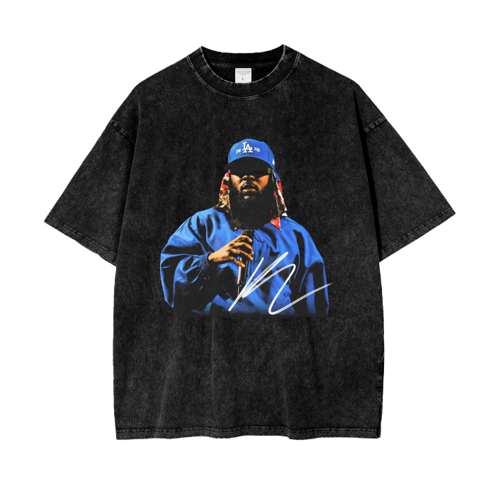 Kendrick Lamar Acid Wash Oversize T-Shirt