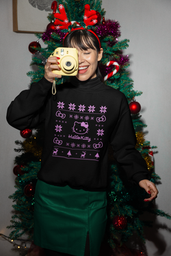 Hello Kitty Cozy Christmas Fleece Crewneck Sweatshirt