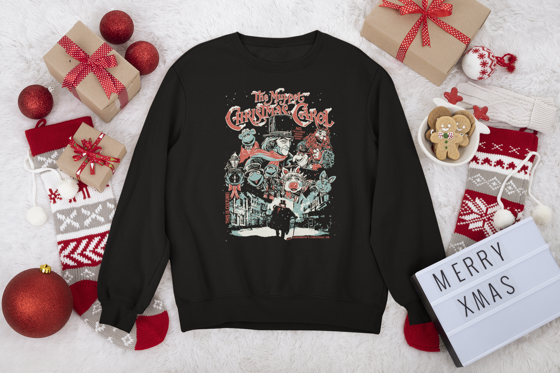 A Christmas Csarol Fleece Crewneck Sweatshirt