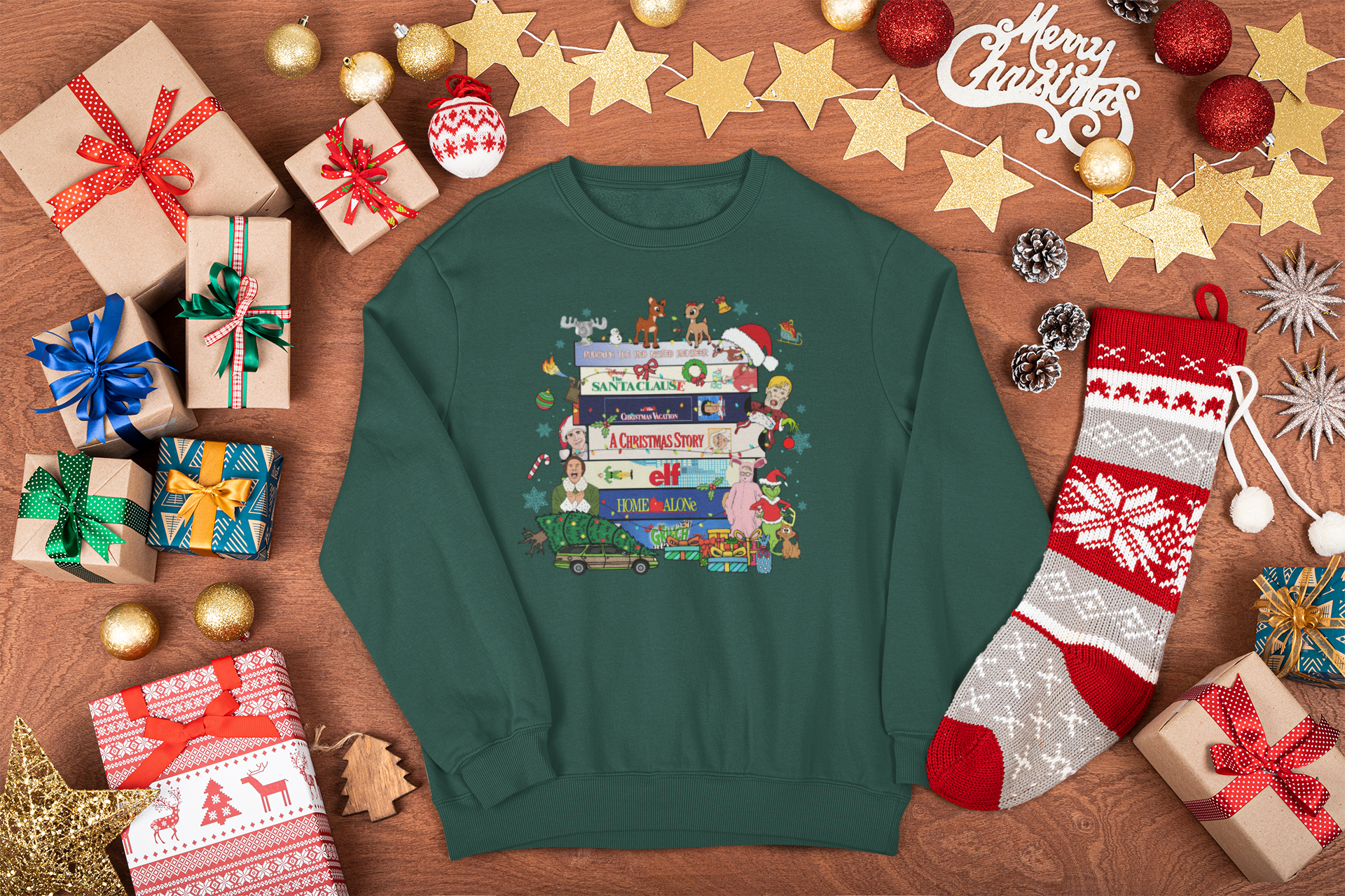 Christmas VHS Holiday Sweatshirt