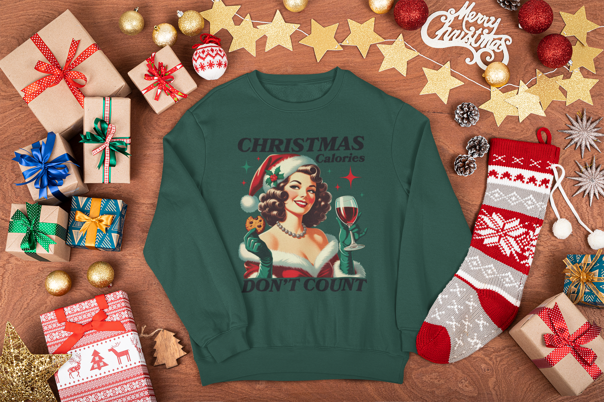 Christmas Calories Don't Count Sweatshirt