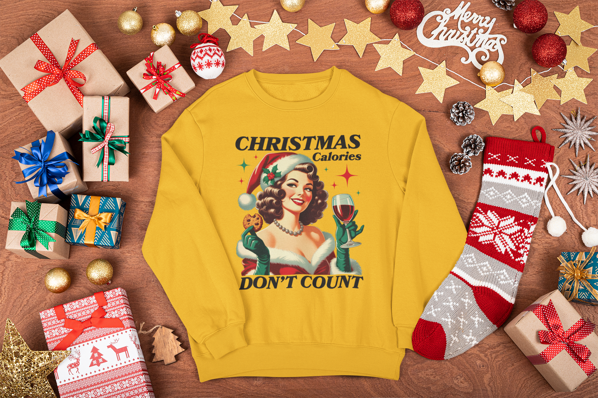 Christmas Calories Don't Count Sweatshirt