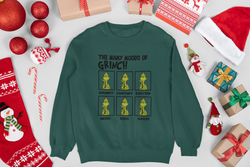 Whimsical Grinch Moods Sweatshirt