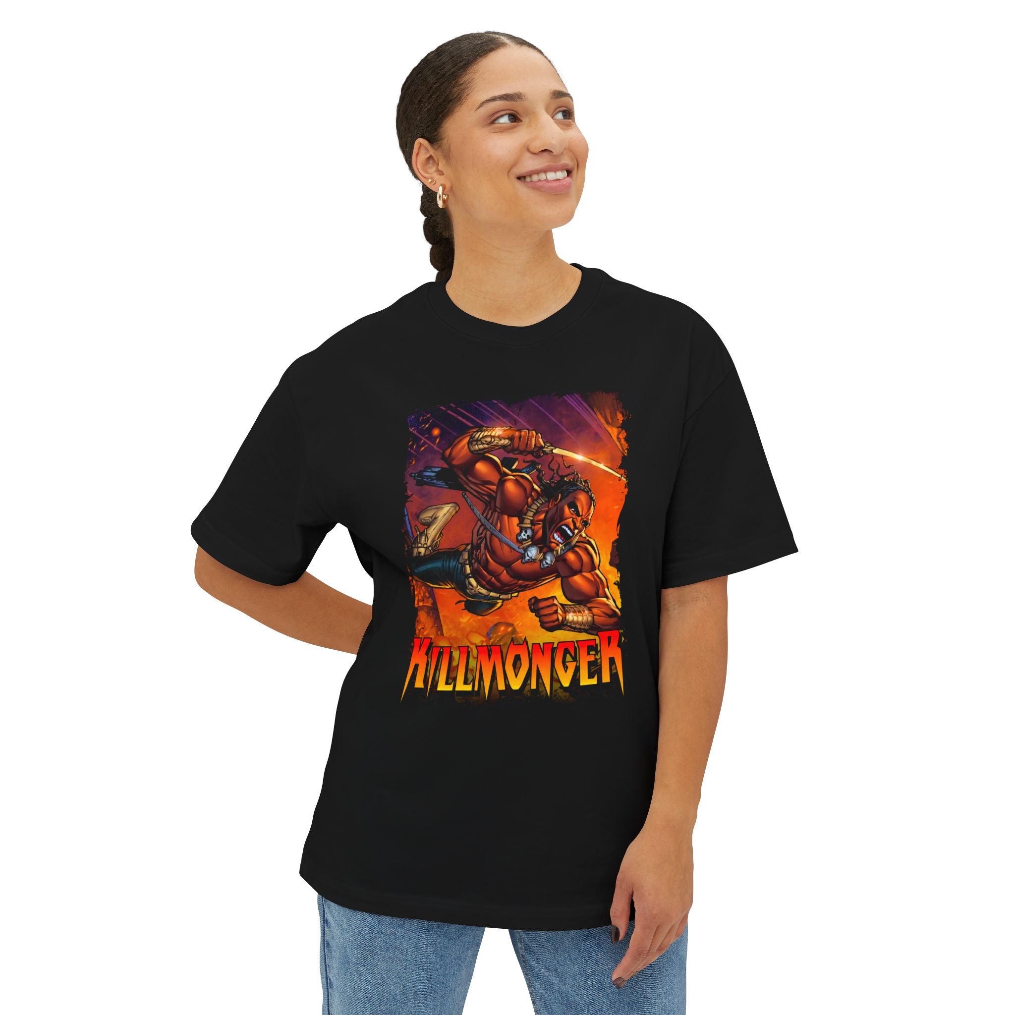 Oversized Boxy Killmonger Graphic Tee