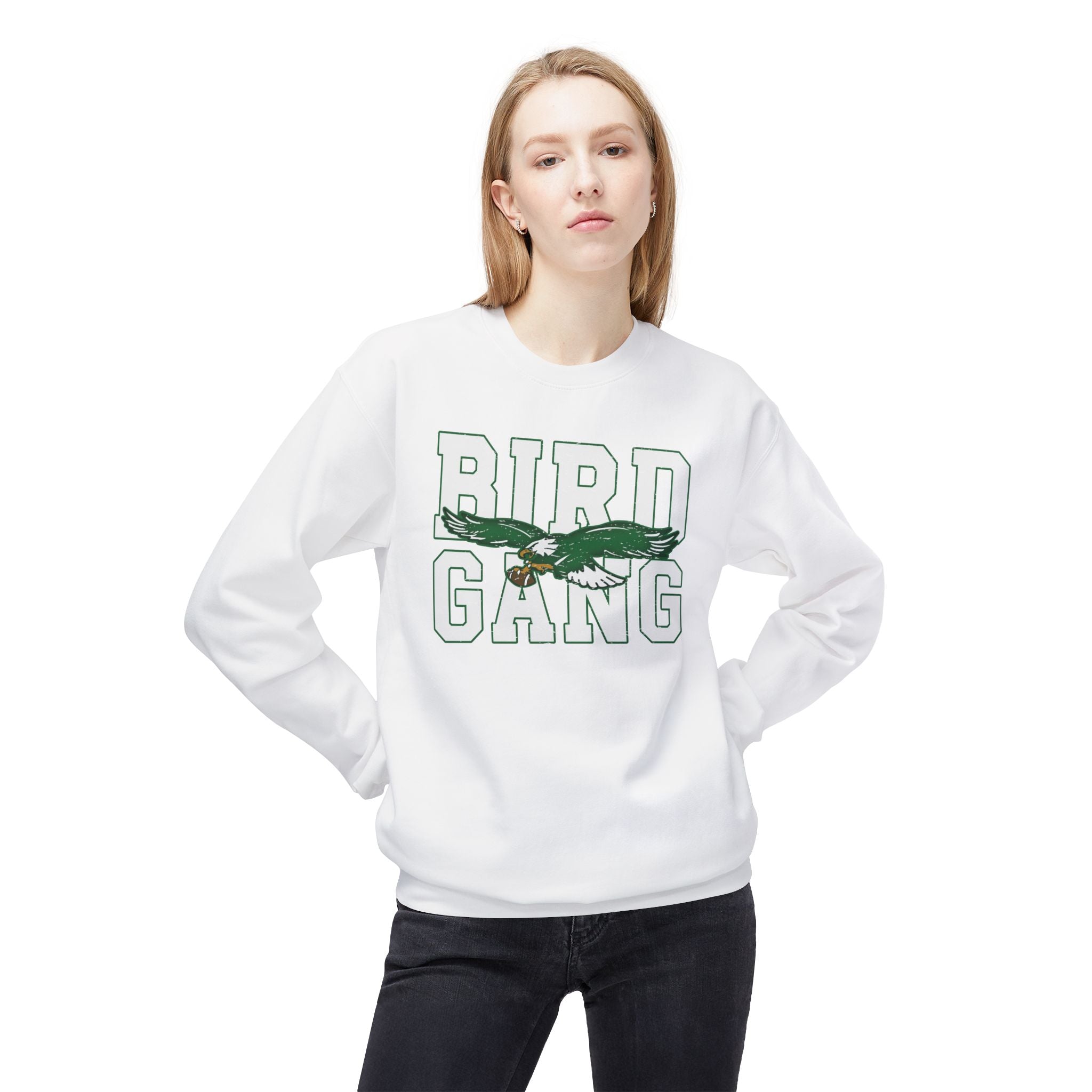Bird Gang Fleece Crewneck Sweatshirt