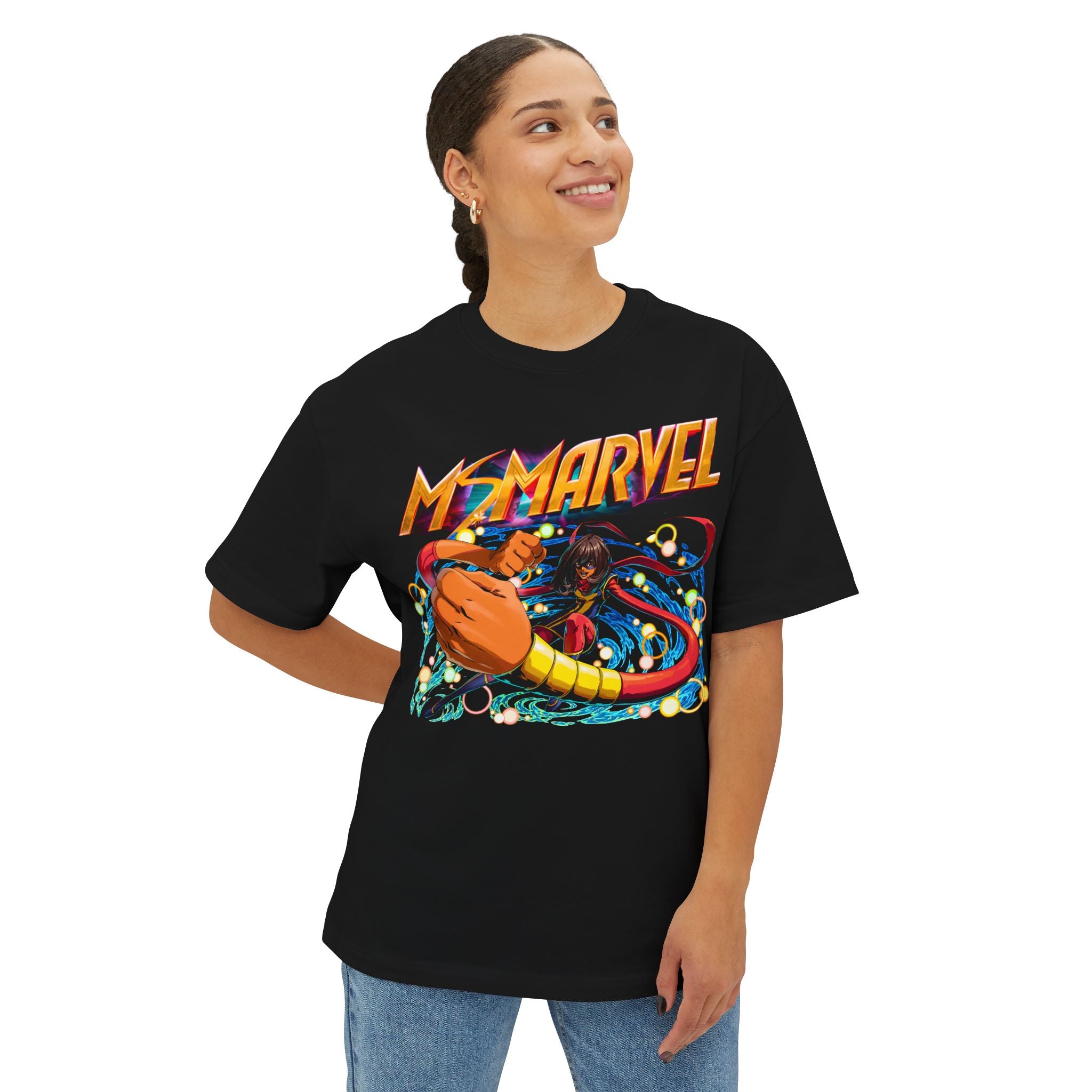 Oversized Boxy Ms. Marvel Graphic Tee