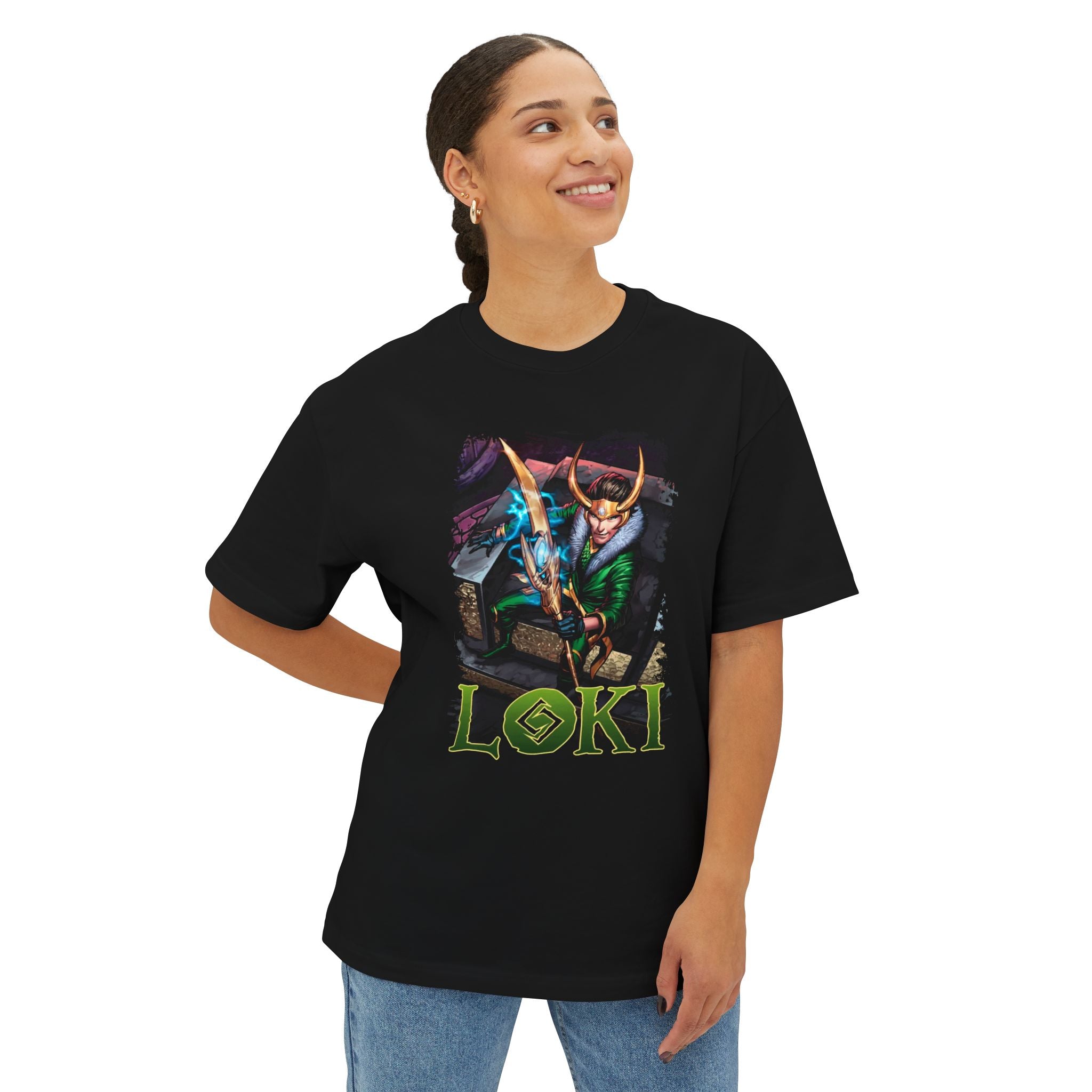 Loki Graphic Oversized Boxy Tee