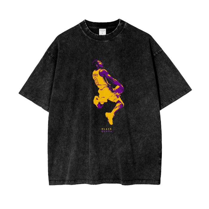 KOBE Premium Acid Wash Oversize T-Shirt