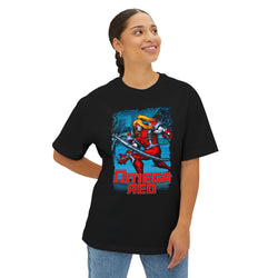 Omega Red Oversized Boxy Tee