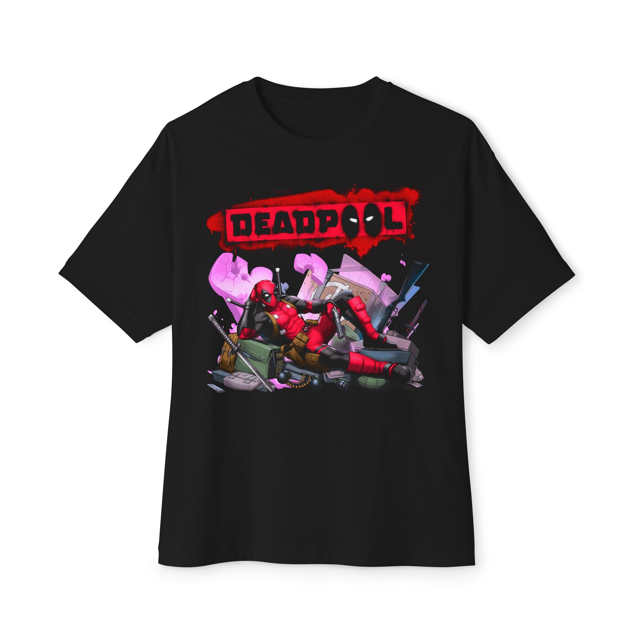 Deadpool Graphic Oversized Boxy Tee