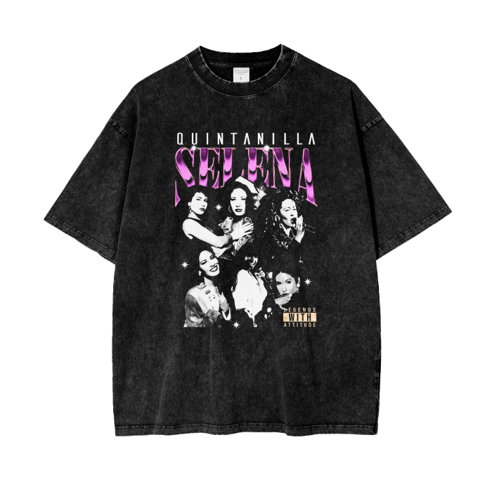 Selena Acid Wash Oversize T-Shirt