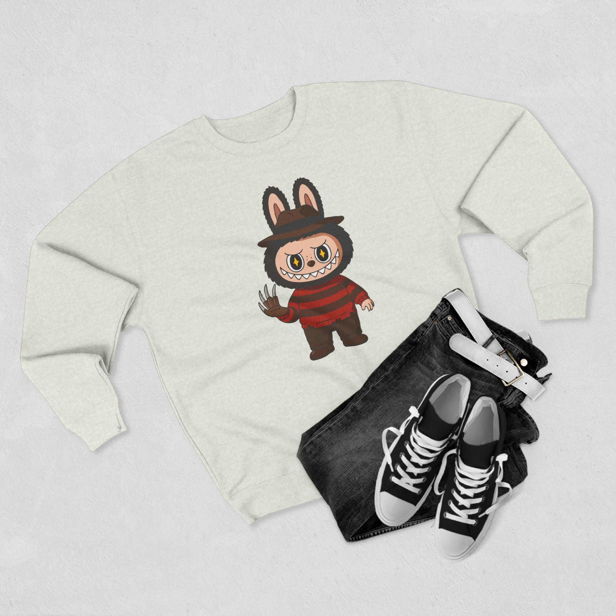 Nightmare On Elm Street Labubu Sweatshirt
