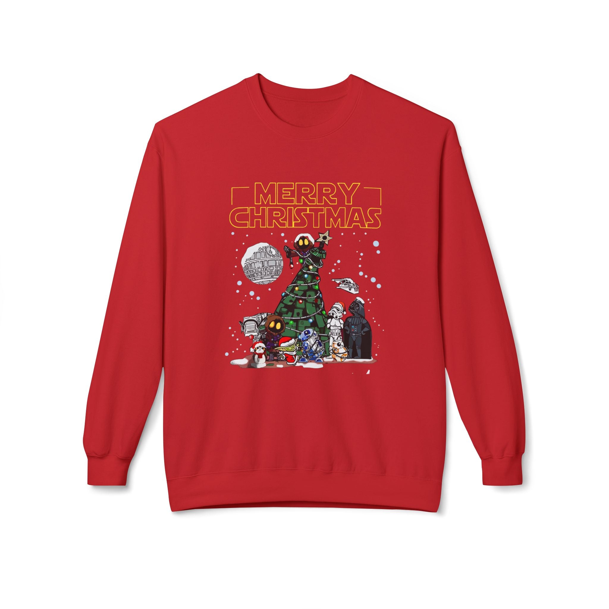 Merry Star Wars Christmas Fleece Crewneck Sweatshirt