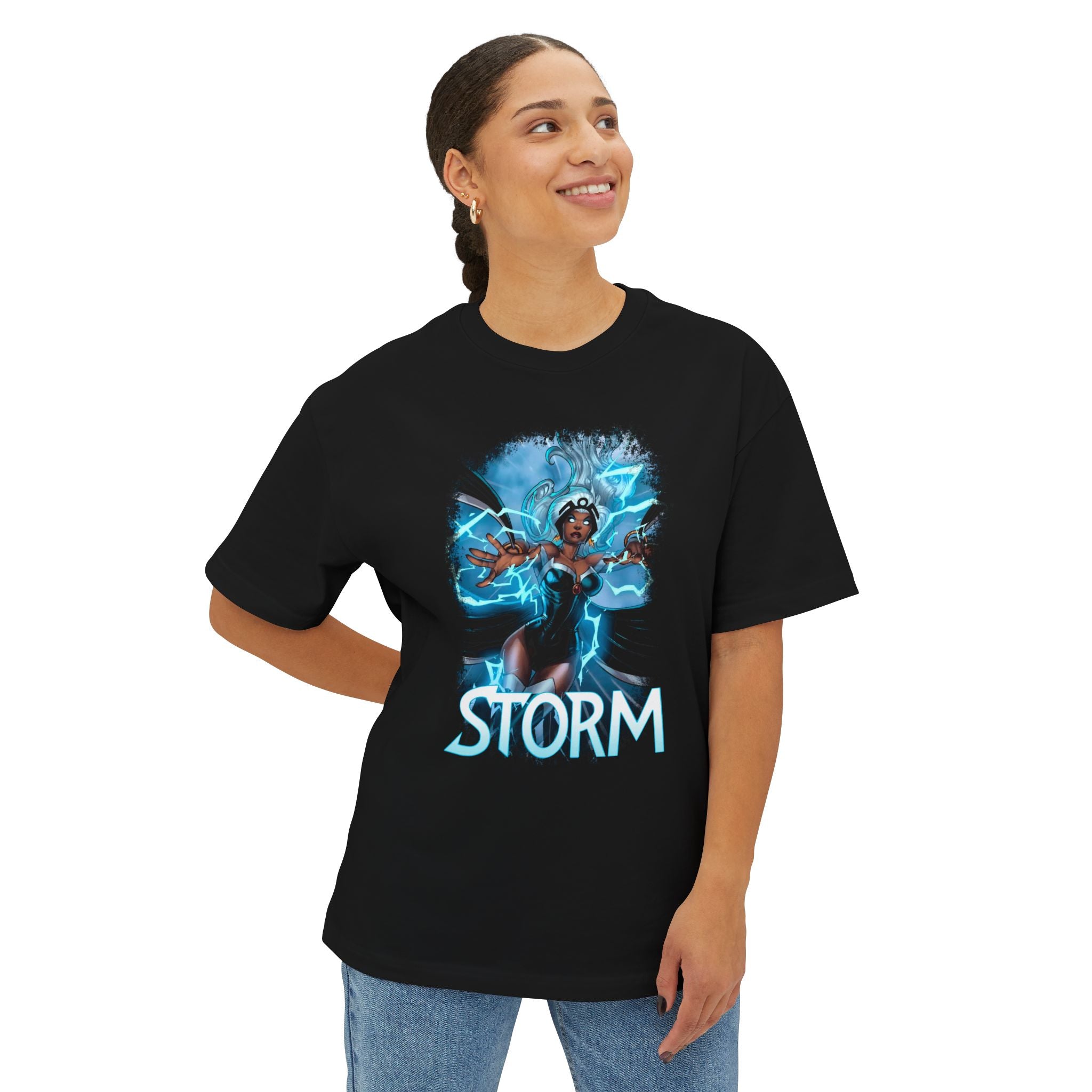 Oversized Boxy Storm Graphic Tee