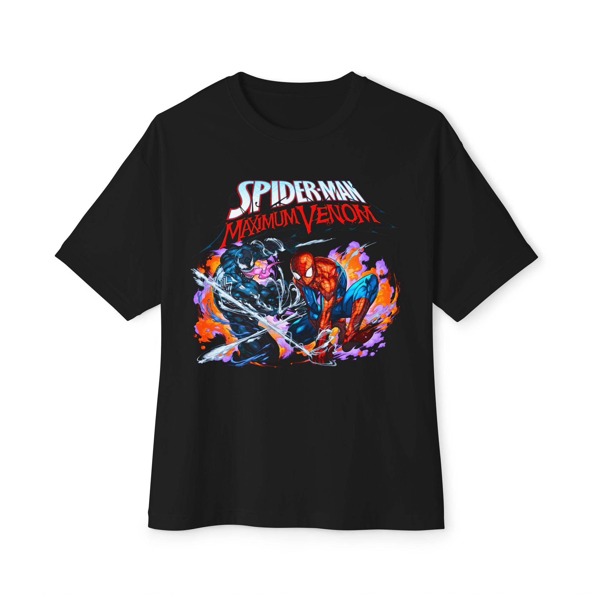 Oversized Boxy Spider-Man Maximum Venom Graphic T-Shirt