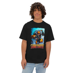 Oversized Boxy Sabretooth Graphic T-Shirt