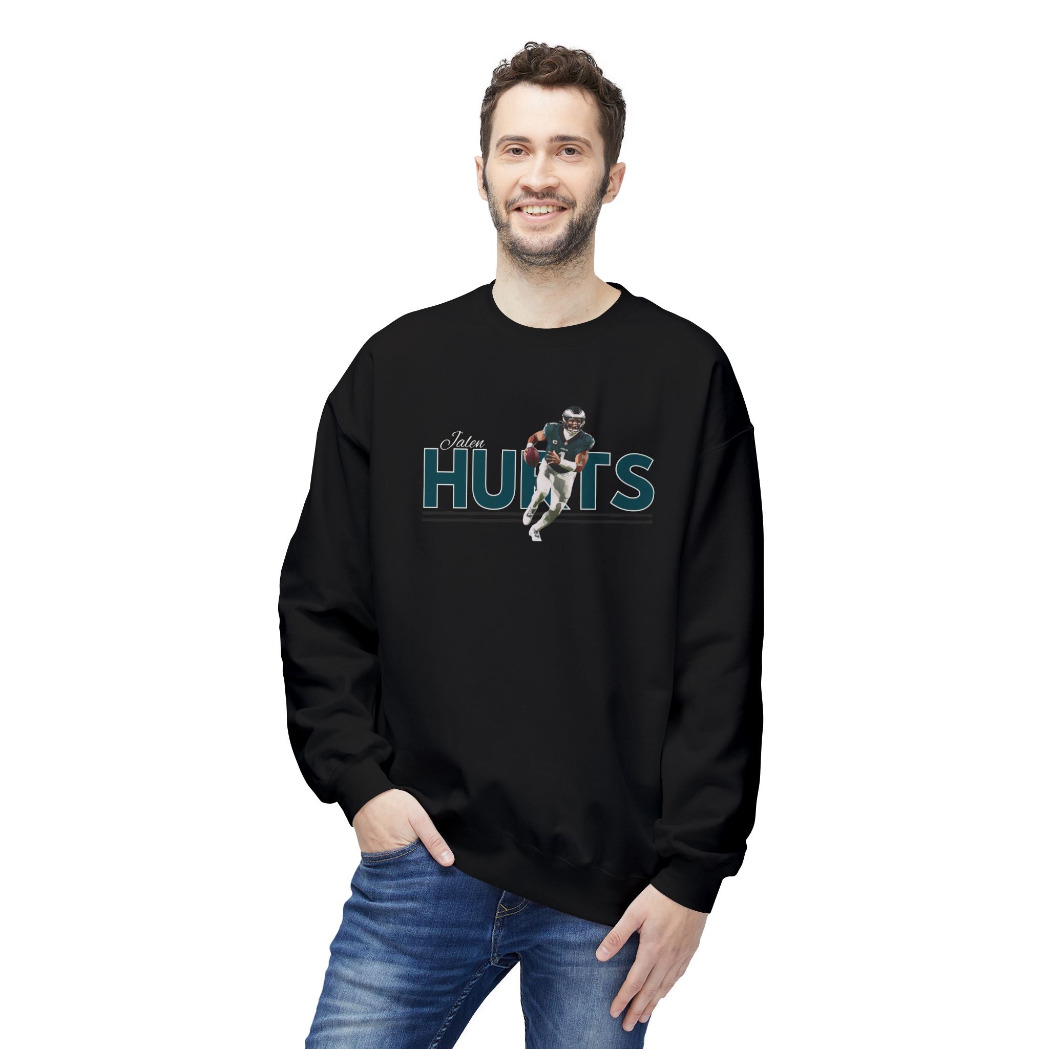 Jalen Hurts Fleece Crewneck Sweatshirt