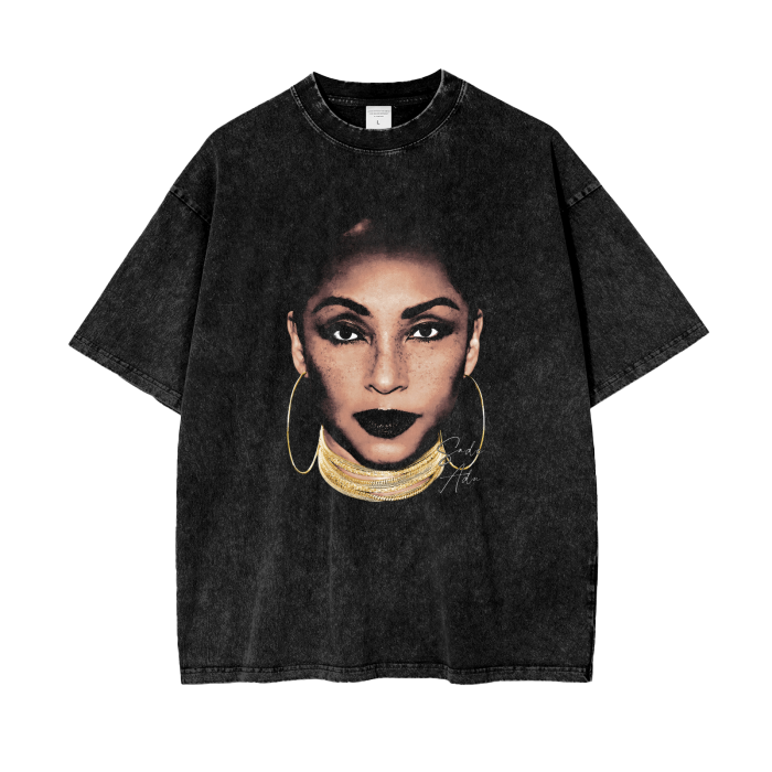 Sade Acid Wash Oversize T-Shirt