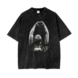 Post Malone Acid Wash Oversize T-Shirt