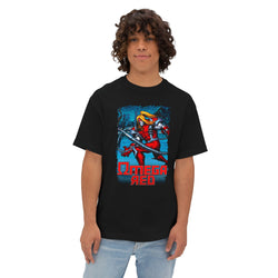 Omega Red Oversized Boxy Tee