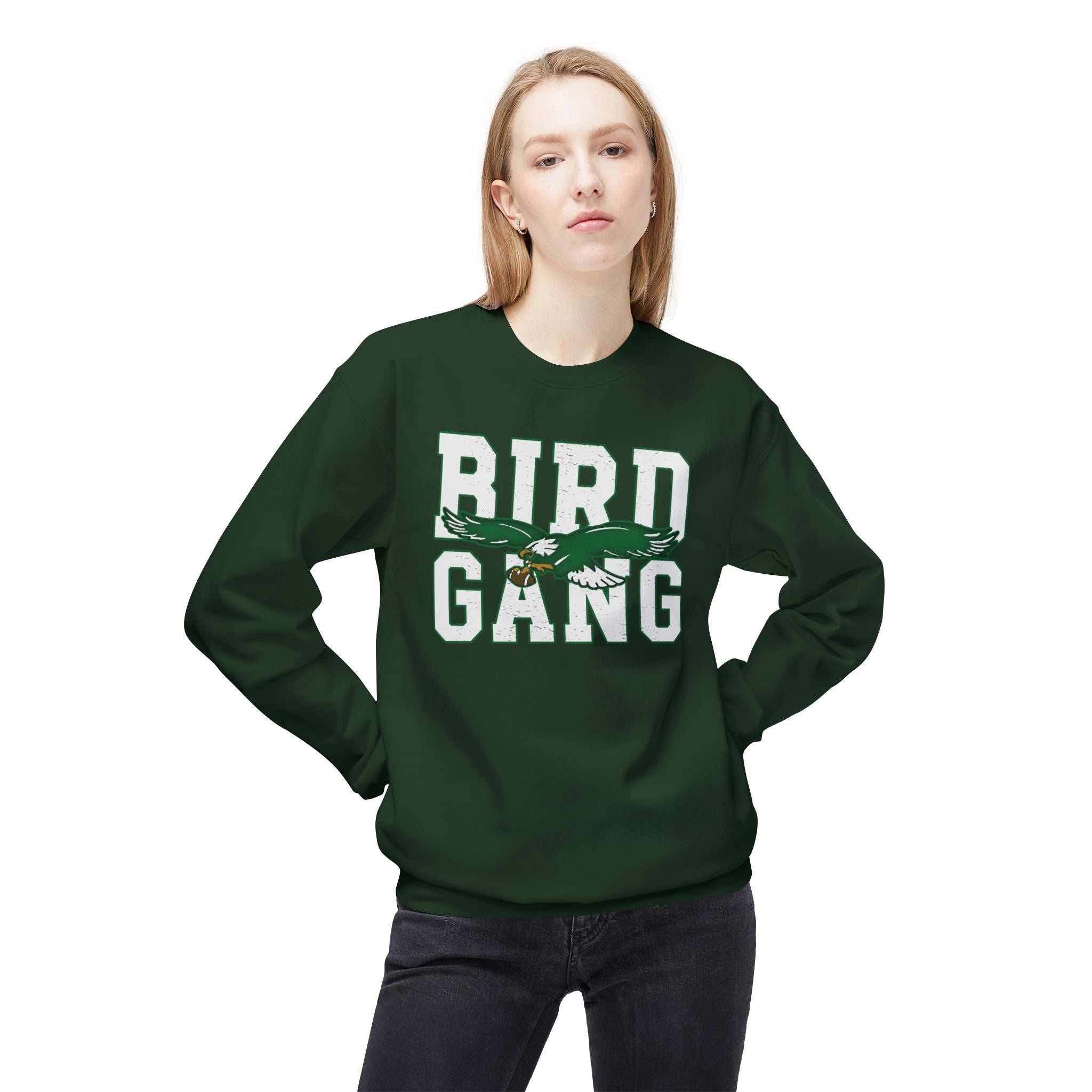 Bird Gang Fleece Crewneck Sweatshirt