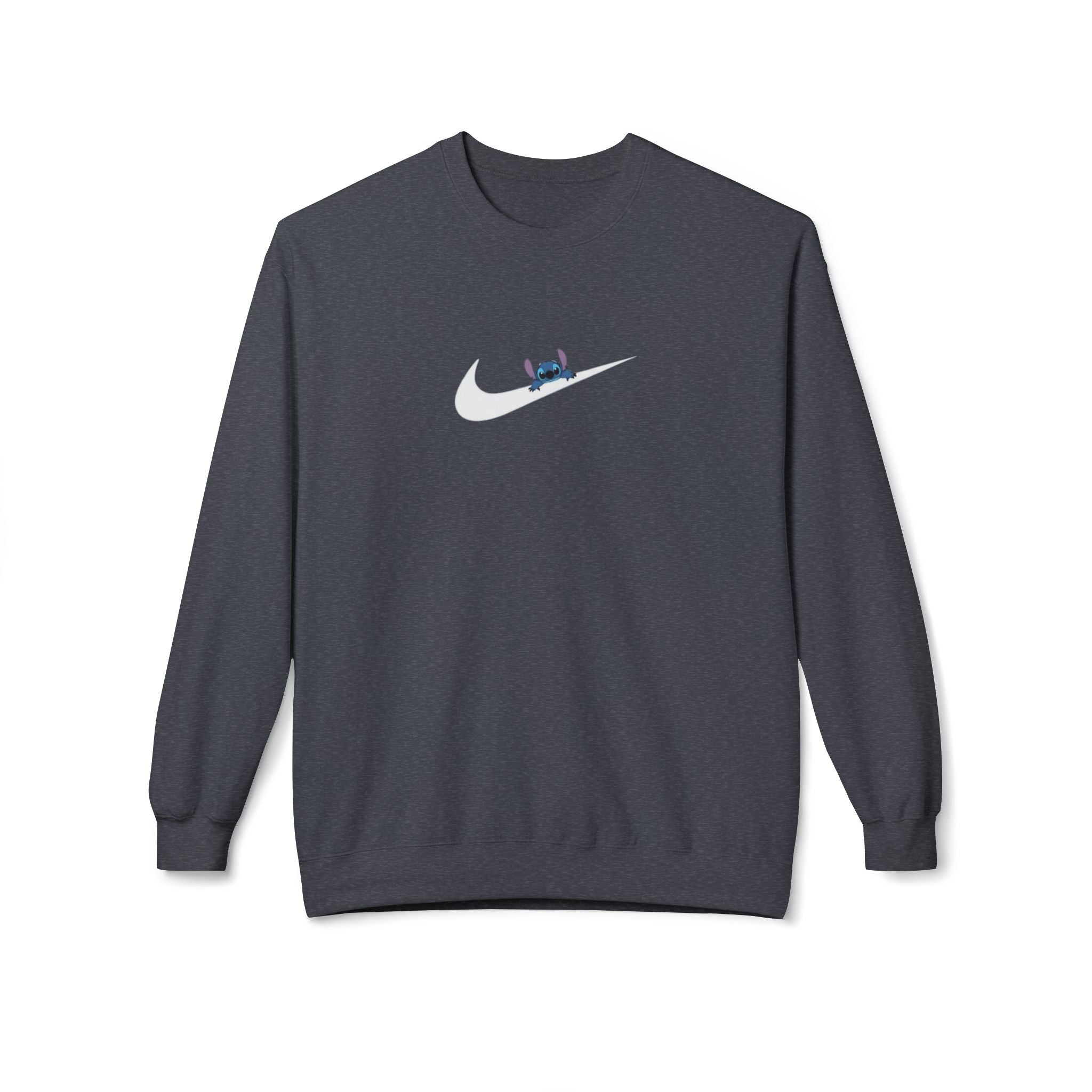 Stitch Swoosh Fleece Crewneck Sweatshirt - Comfortable Unisex Apparel