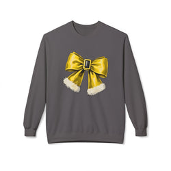 Golden Bow Fleece Crewneck Sweatshirt