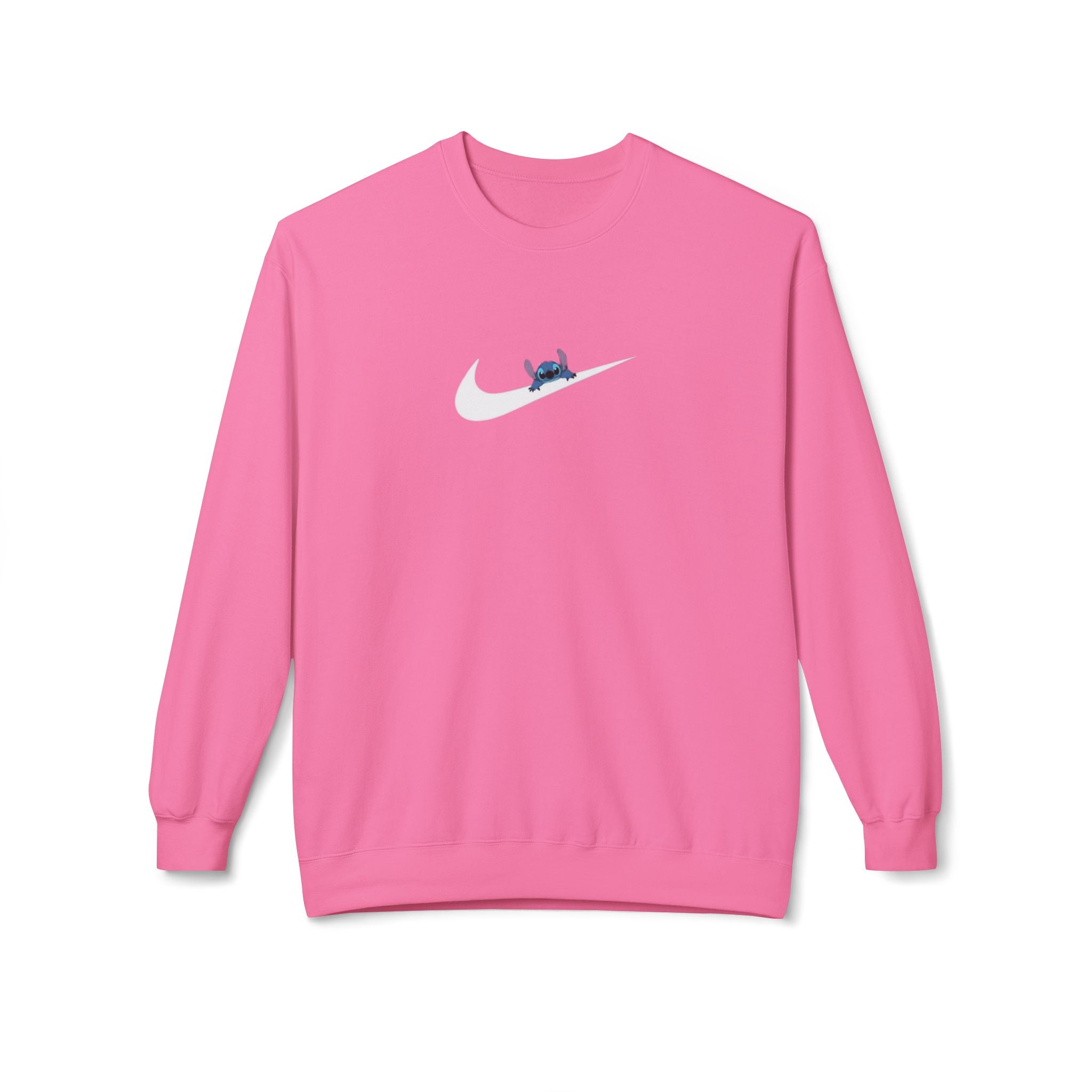 Stitch Swoosh Fleece Crewneck Sweatshirt - Comfortable Unisex Apparel
