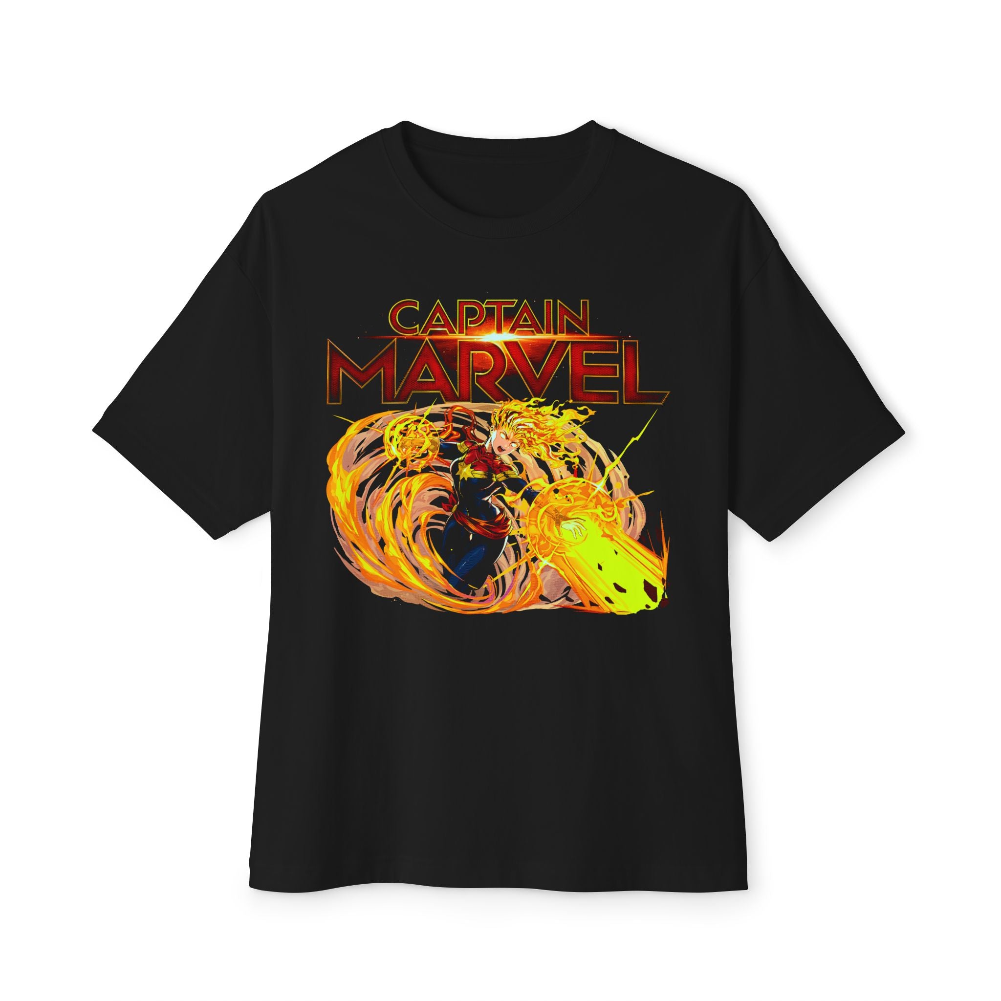 Captain Marvel Unisex Oversized Boxy Tee