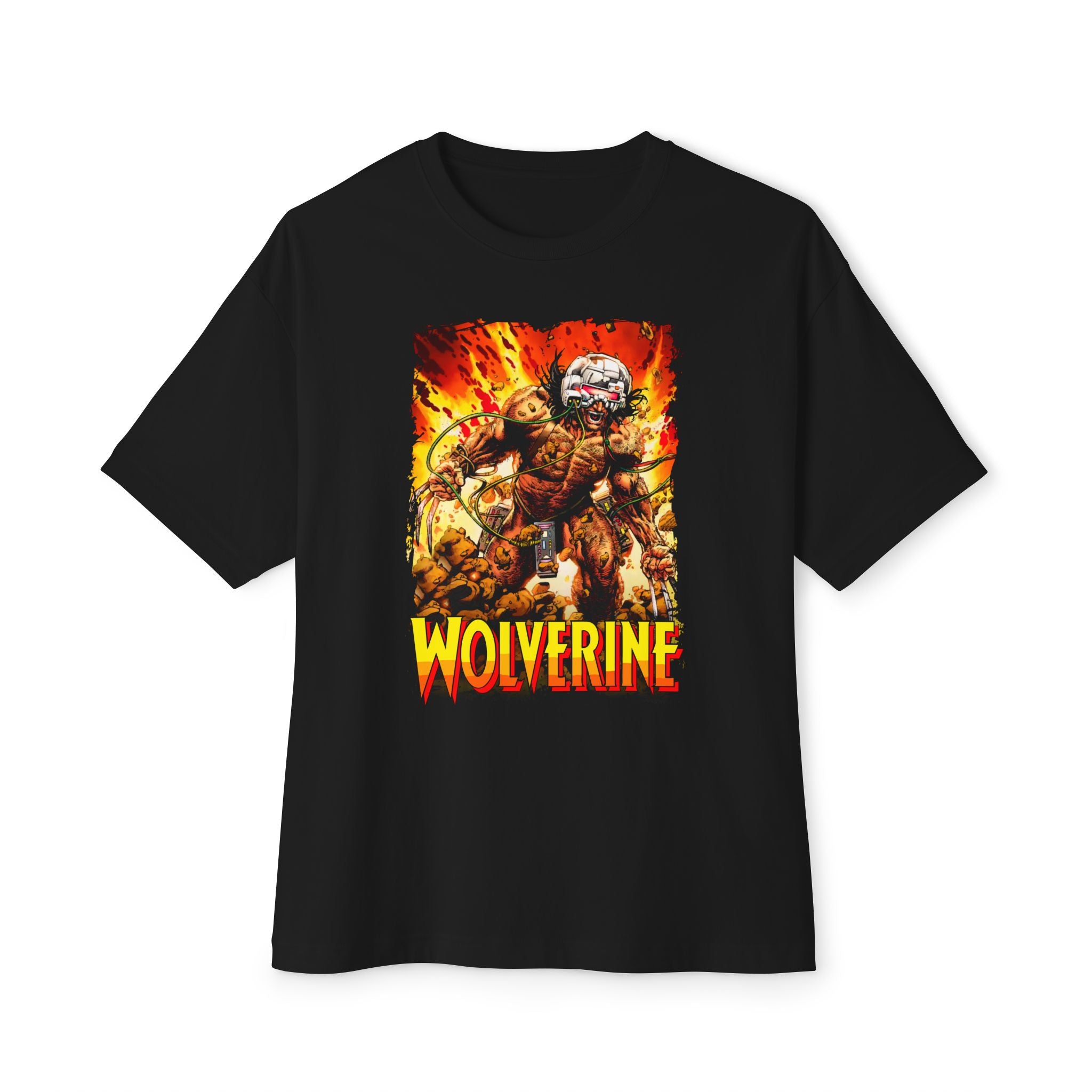 Wolverine Comic Unisex Oversized Boxy Tee