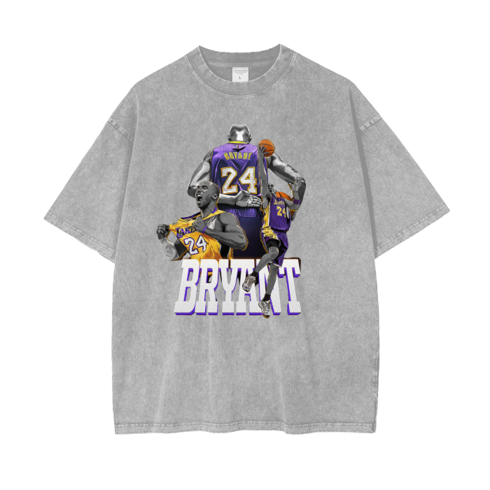 Kobe #24 Premium Acid Wash Oversize T-Shirt