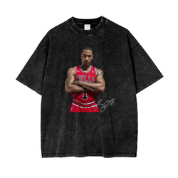 D Rose Premium Acid Wash Oversize T-Shirt