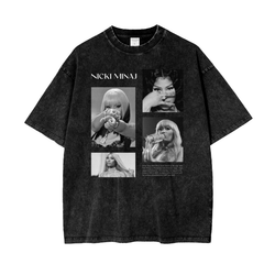 Nicki Minaj Acid Wash Oversize T-Shirt