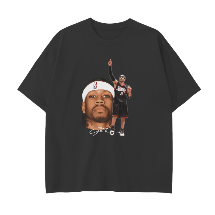 Allen Iverson Premium Drop Shoulder T-Shirt